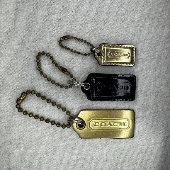Lot Of 3 Coach Replacement Hang Tags & Charms - Picture 1 of 10